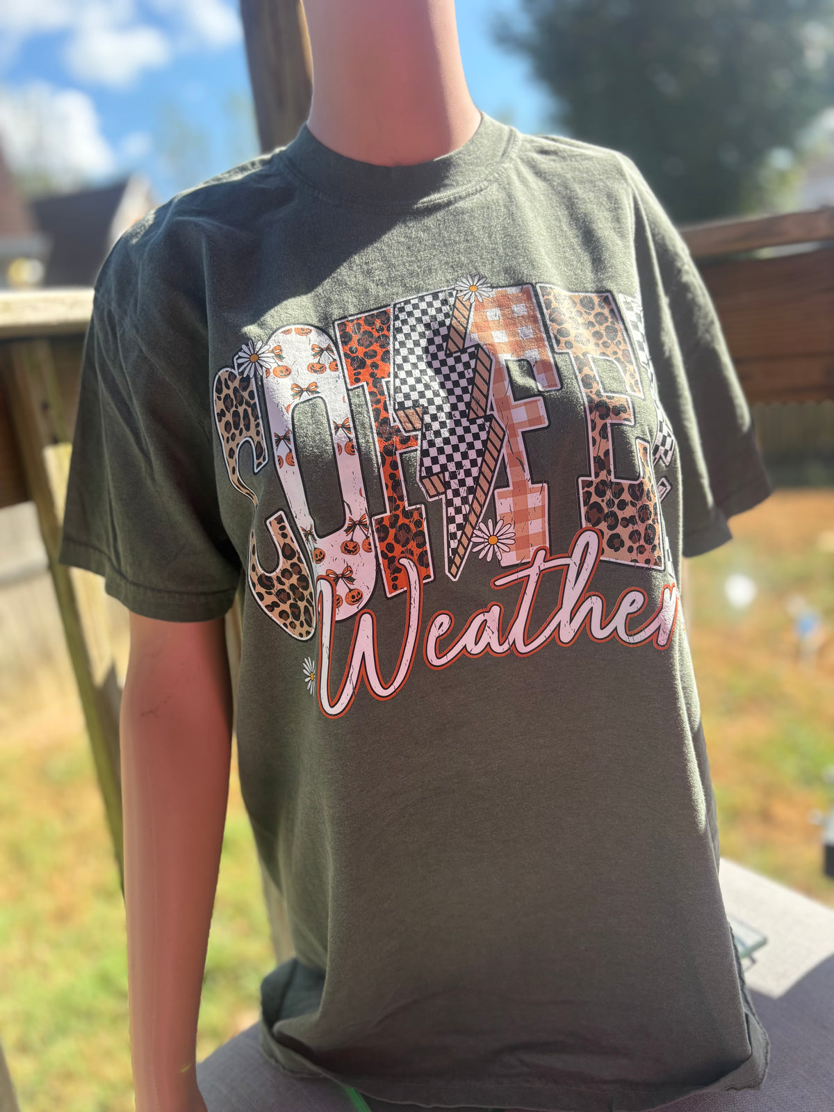 Coffee weather fall tshirt