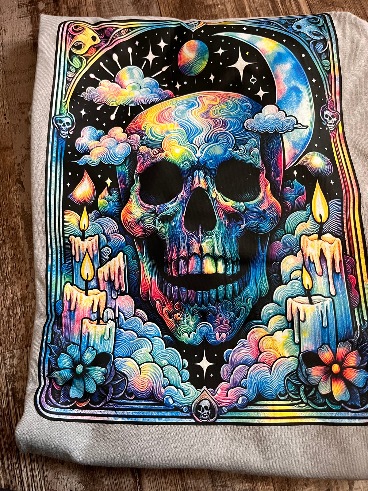 Skull tarot card tee