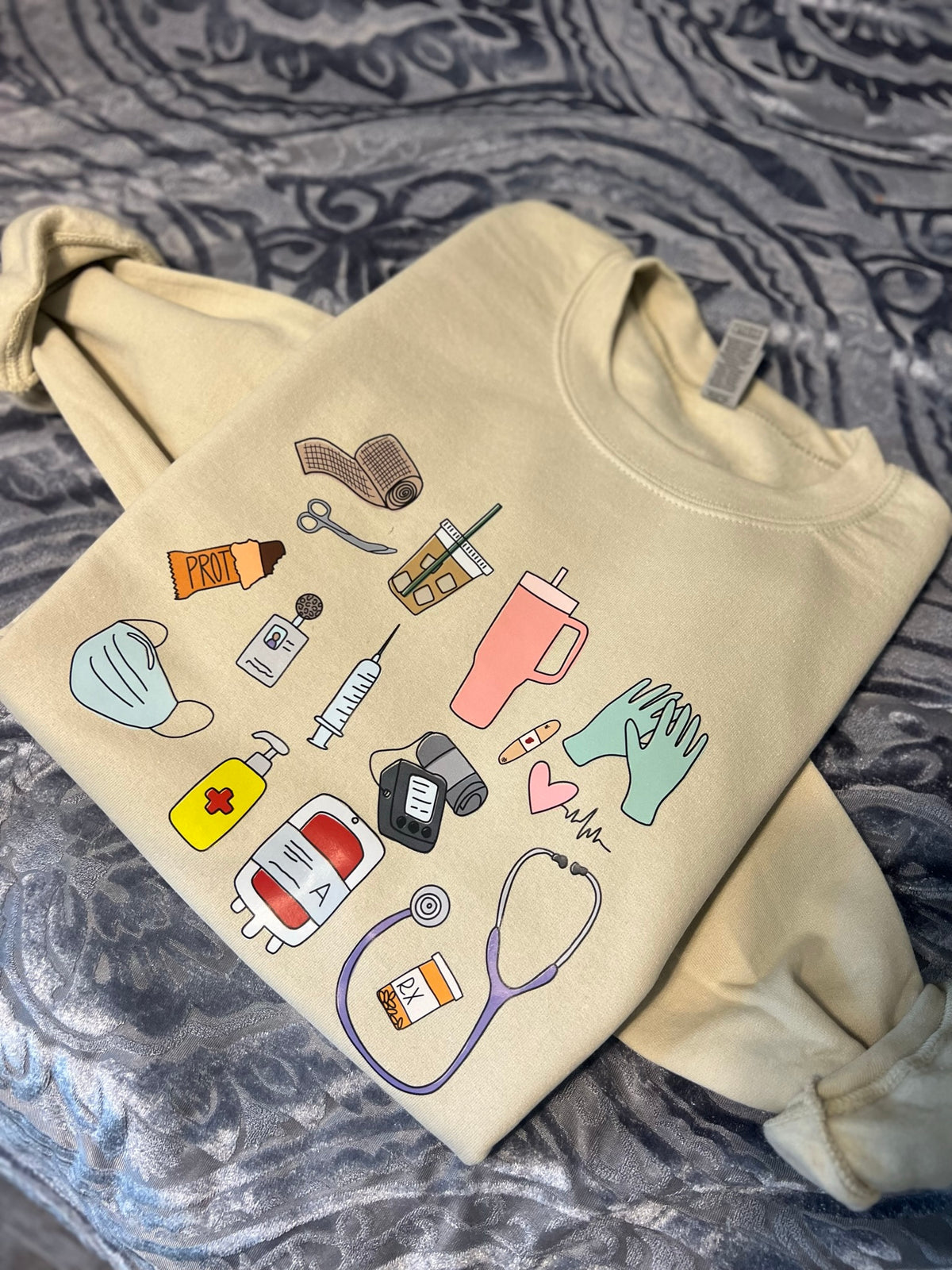 nurse/doctor crewneck