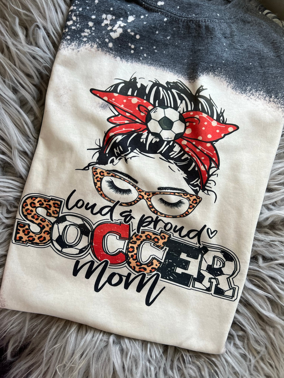 Soccer Mom Bleached Tee