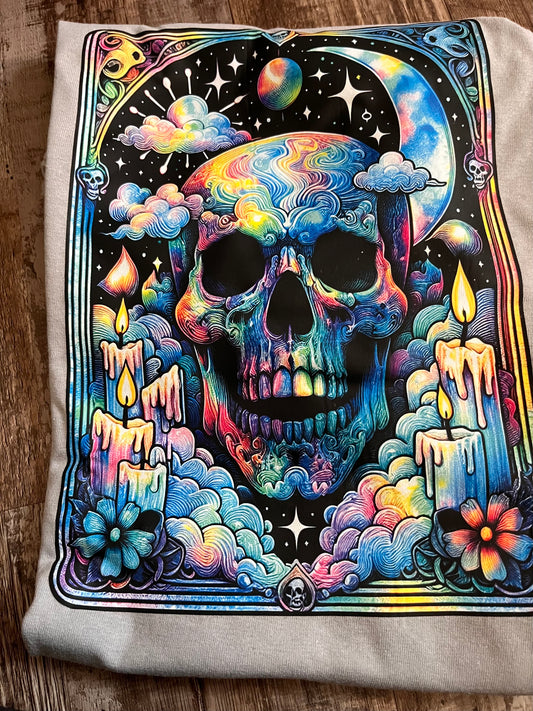 Skull tarot card tee