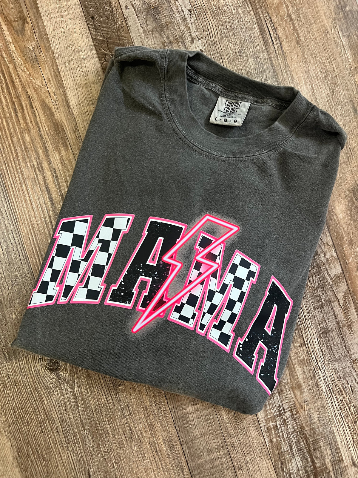 Mama lighting bolt tees Comfort Colors
