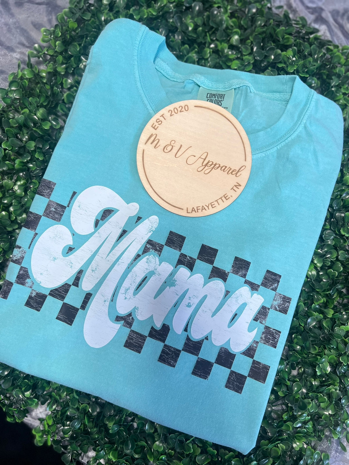 Mama Checkred Tee