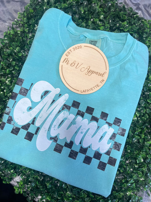 Mama Checkred Tee