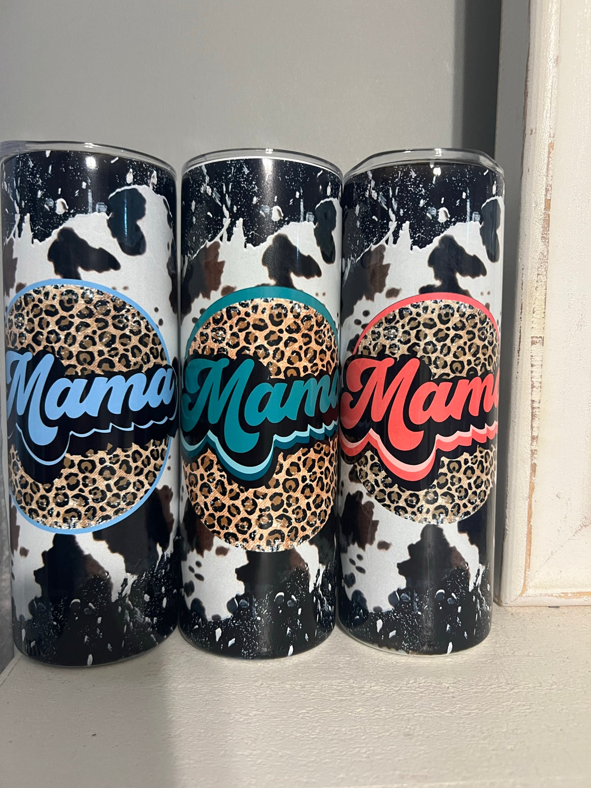 Mama Cowhide tumbler