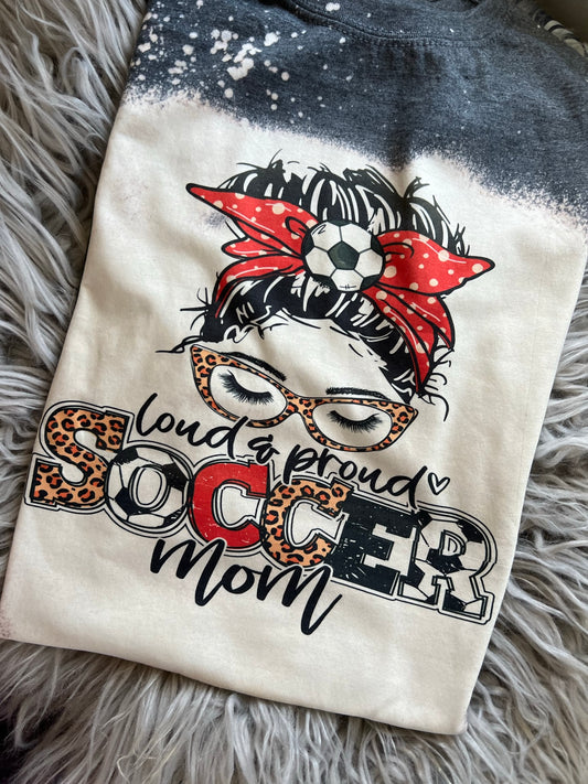 Soccer Mom Bleached Tee