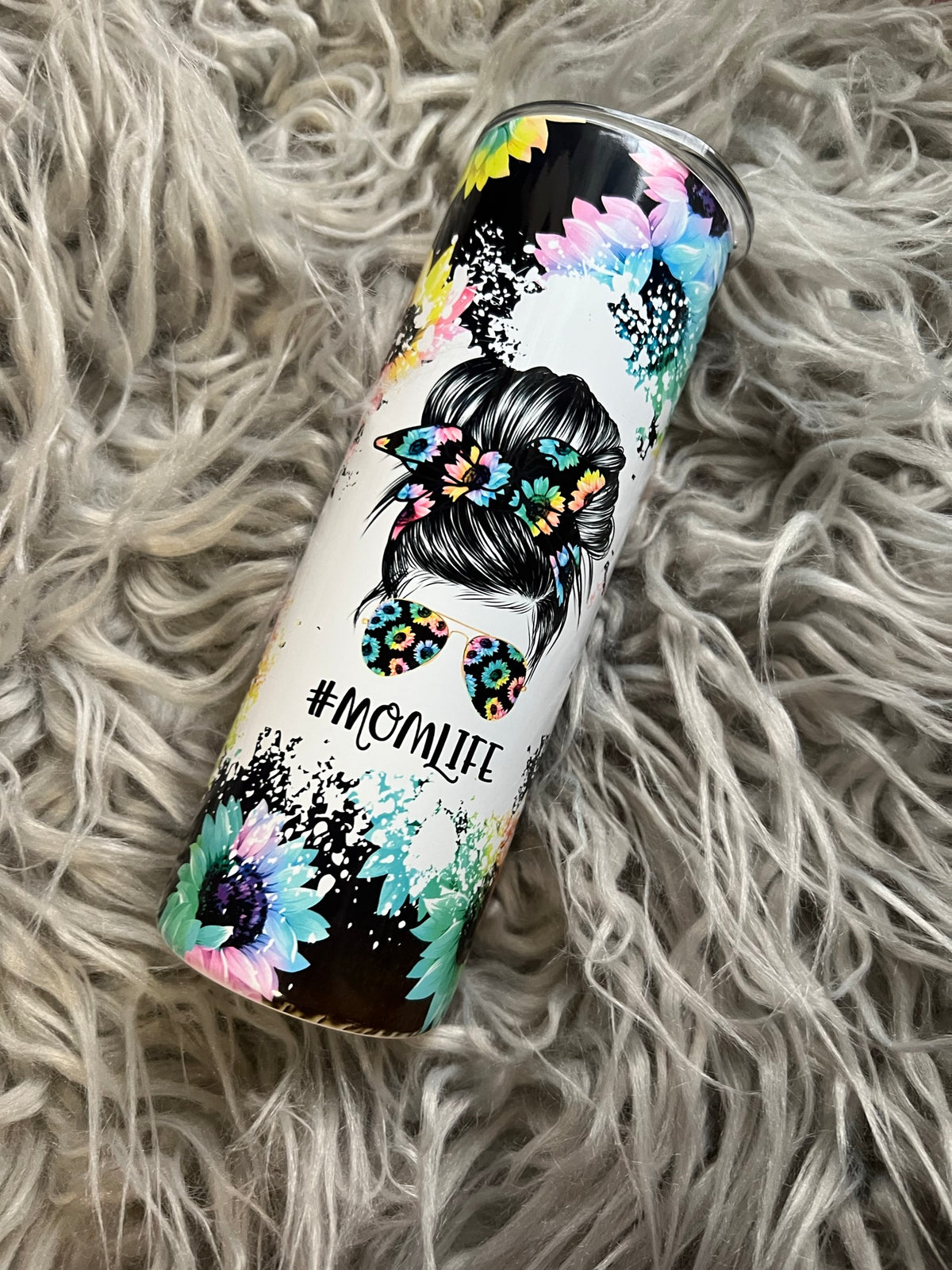Mom Life Neon Tumbler